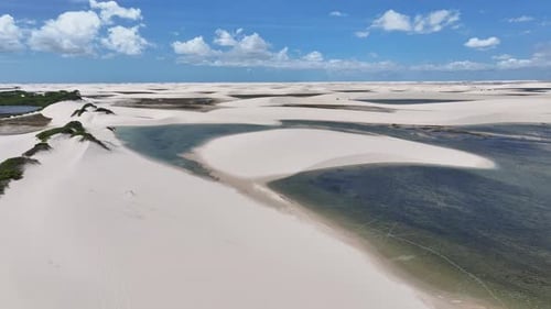 Lencois Maranhenses At Santo Amaro In Maranhao Brazil Northeast.