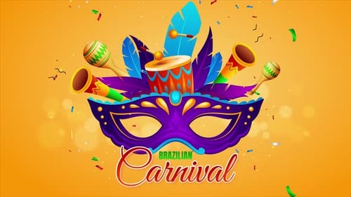 Brazilian Carnival animation 4k