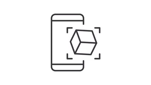 AR technology line animation