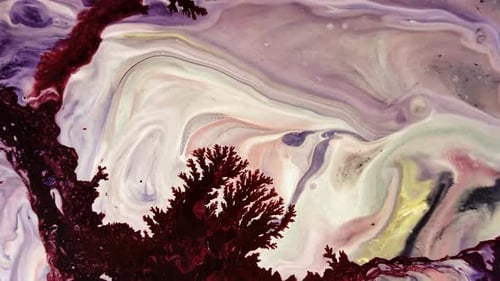 Abstract Background with Swirling Colors and Branch Texture