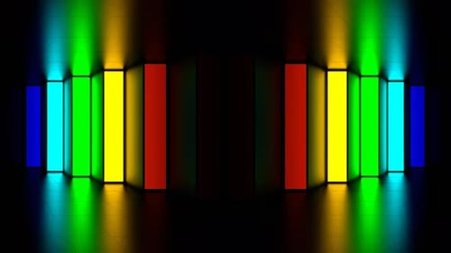 Fond de lumières stroboscopiques Rainbow Stair Vj Loop en 4K
