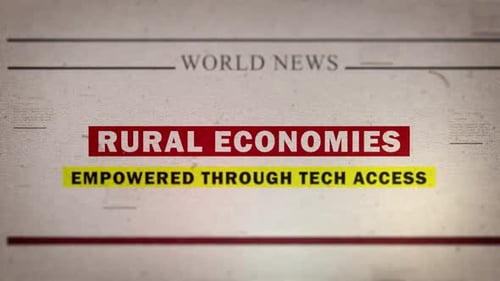 Rural Economies Empowered Through Tech Access Newspaper Style Headline Titles
