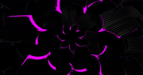 Animación en bucle de túnel de color abstracto 4K VJ 46