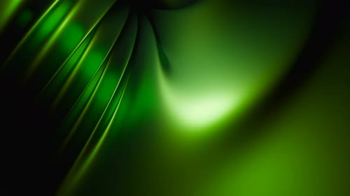 Abstract pulsating green liquid