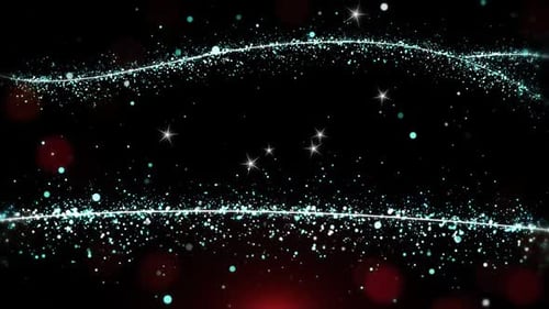Dynamic Glowing Particle Waves Abstract Background