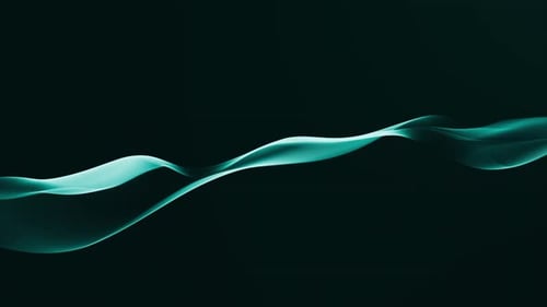 Dynamic Digital Particle Wave Flow Background Aqua
