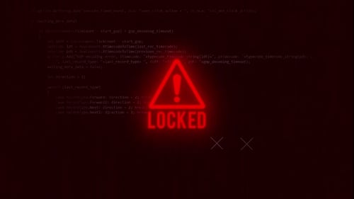 Notification de défaillance du système d'animation des messages verrouillés