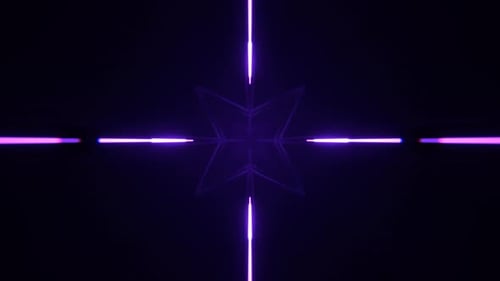 Light Green And Purple Infinite Flow Of Neon Light Energy Background Vj Loop In 4K