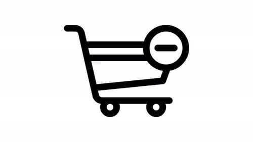 delete cart line icon animation