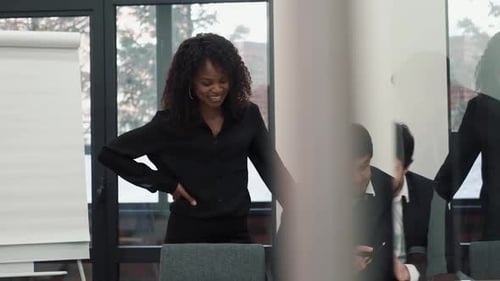 Business Team Collaborates in Modern Workplace