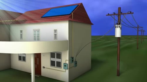 House solar energy system wiring diagram