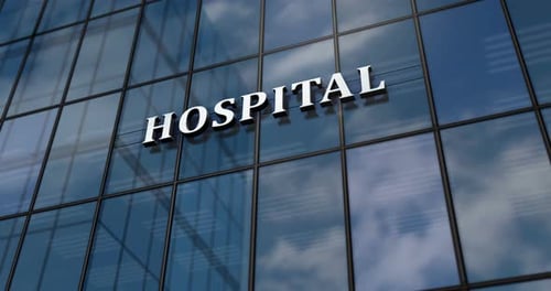 Hospital glass building concept