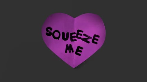 Papieraufkleber „Squeeze Me Love Heart“, selbstklebend