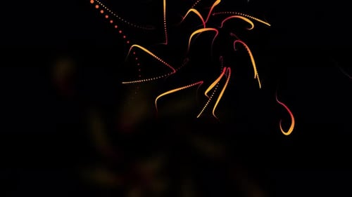 Glowing Particle Trails Background 4K