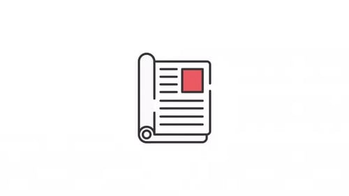Newspaper icon animation