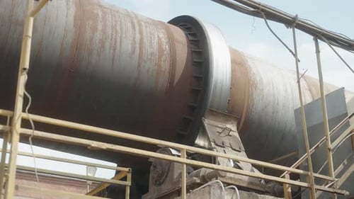 Large Industrial Rotary Tube Used for Material Processing