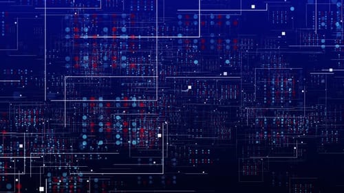 Technology Background Loop, Business Corporate Abstract