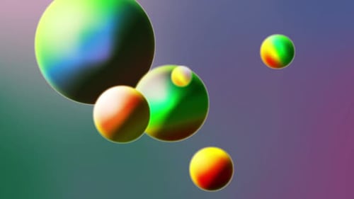 Fliegende Regenbogenballons