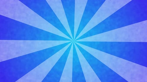 Retro Spinning Blue Sunburst Ray Animation Background
