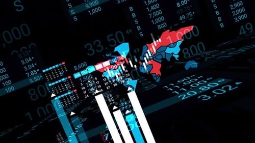 Stock Market Trading Graph Chart For Investment