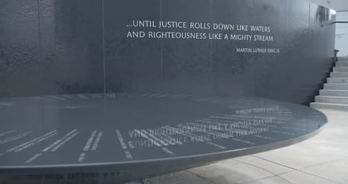 Civil Rights Memorial with Quotation by Martin Luther King
