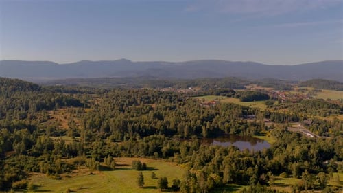 Karkonosze Mountains View from the distant