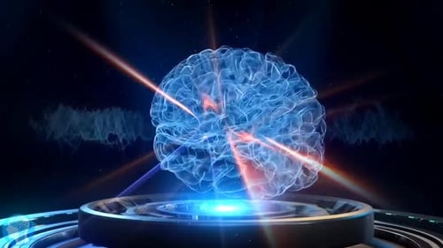 Holographic Brain Interface – Futuristic Medical Concept