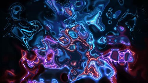Dynamic Abstract Neon Glowing Plasma Energy Flowing Background