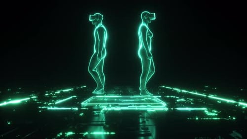 Rotating Hud Characters Digital Backdrop