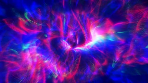 Futuristic Glowing Abstract Particle Flow Background Animation