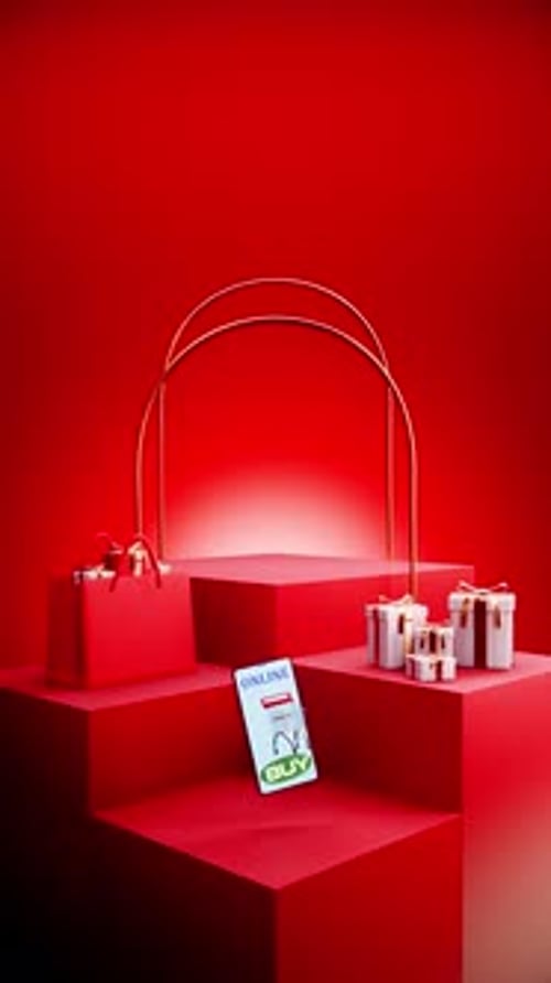 Cube Christmas Podium 3