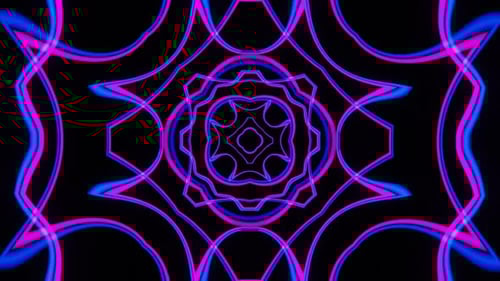 3d render pattern cinematic background, random lines and colors, loop