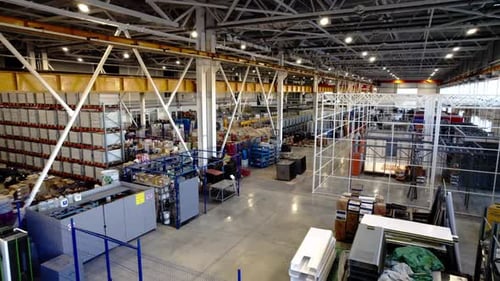 Depot for Diverse Components of Machinery at Manufacturing Facility