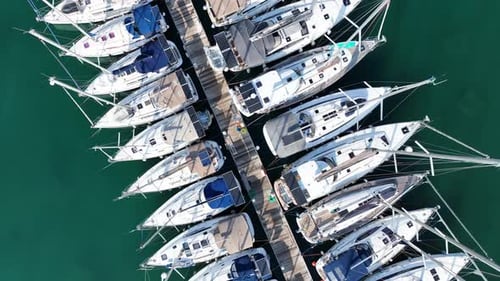 Yachts in the marina