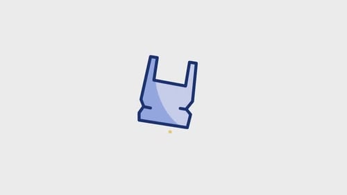 Plastic Bag Animated Icon