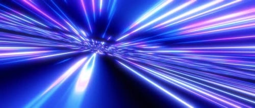 4k Hyperspeed Neon Lines
