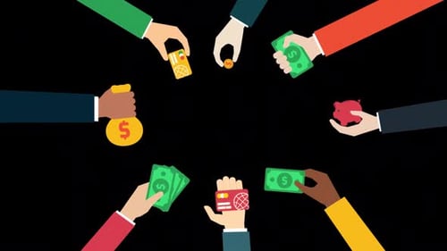 2D Hands For Business Alpha Channel