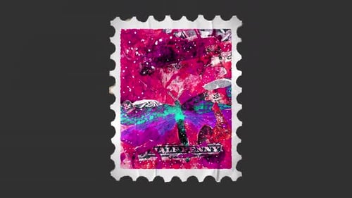 Postage Stamp Ephemera Style Collage