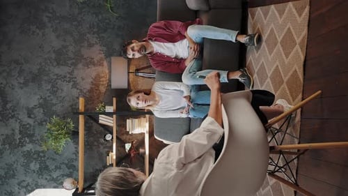 Couple Talking to Therapist During Session