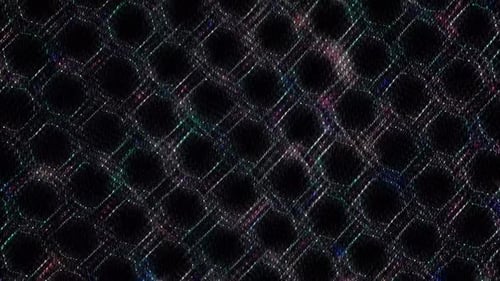 Flickering Glitch Hexagon Grid Technology Background