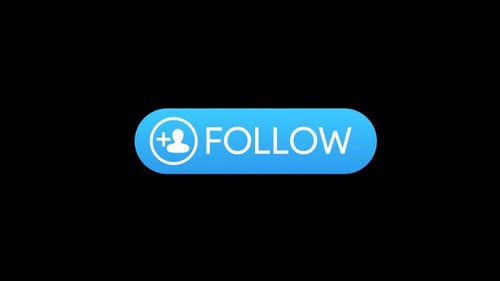 Animated Follow Button for Social Media Interaction