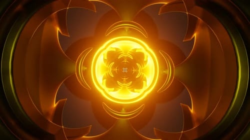 Mesmerizing VJ Loop with Vibrant Kaleidoscopic Patterns