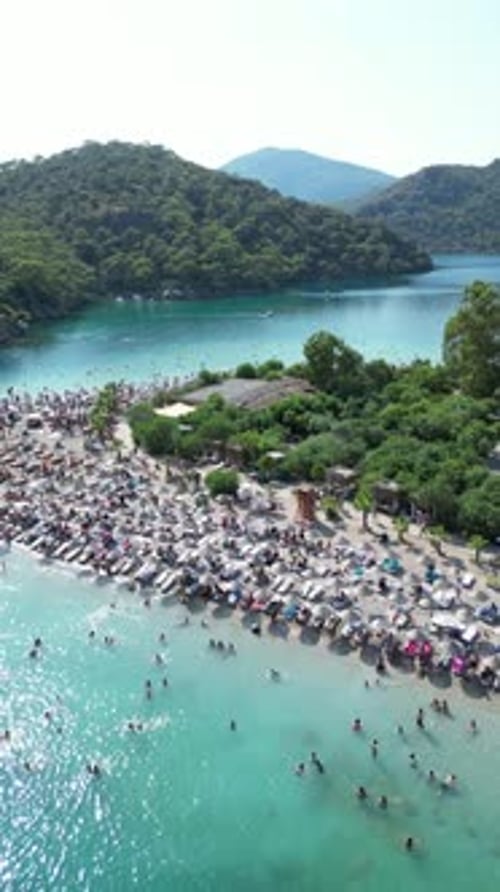 beauty of a turquoise beach.
