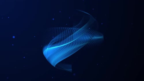 Blur Particles Sphere 4K