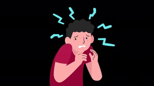 persona con ataque de ansiedad con canal alfa