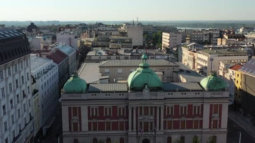 Aerial Shot Belgrade Serbia