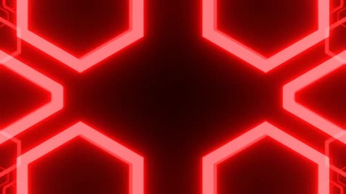 Red Minimal Geometric Light Flashes Pattern Background Vj Loop In 4K