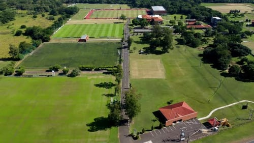 Aerial shot of a high performance center in Paraguay.