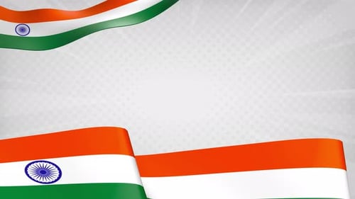 L'Inde offre de vœux un fond de boucle de bannière ondulé lisse