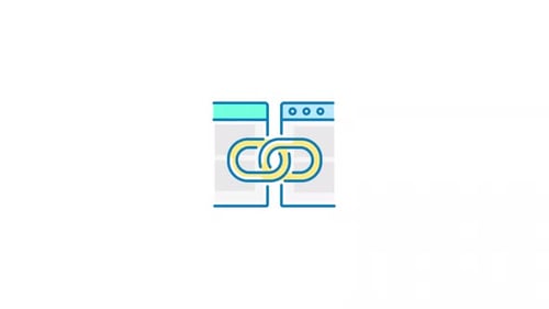 Minimalist Animated Link Connection Icon